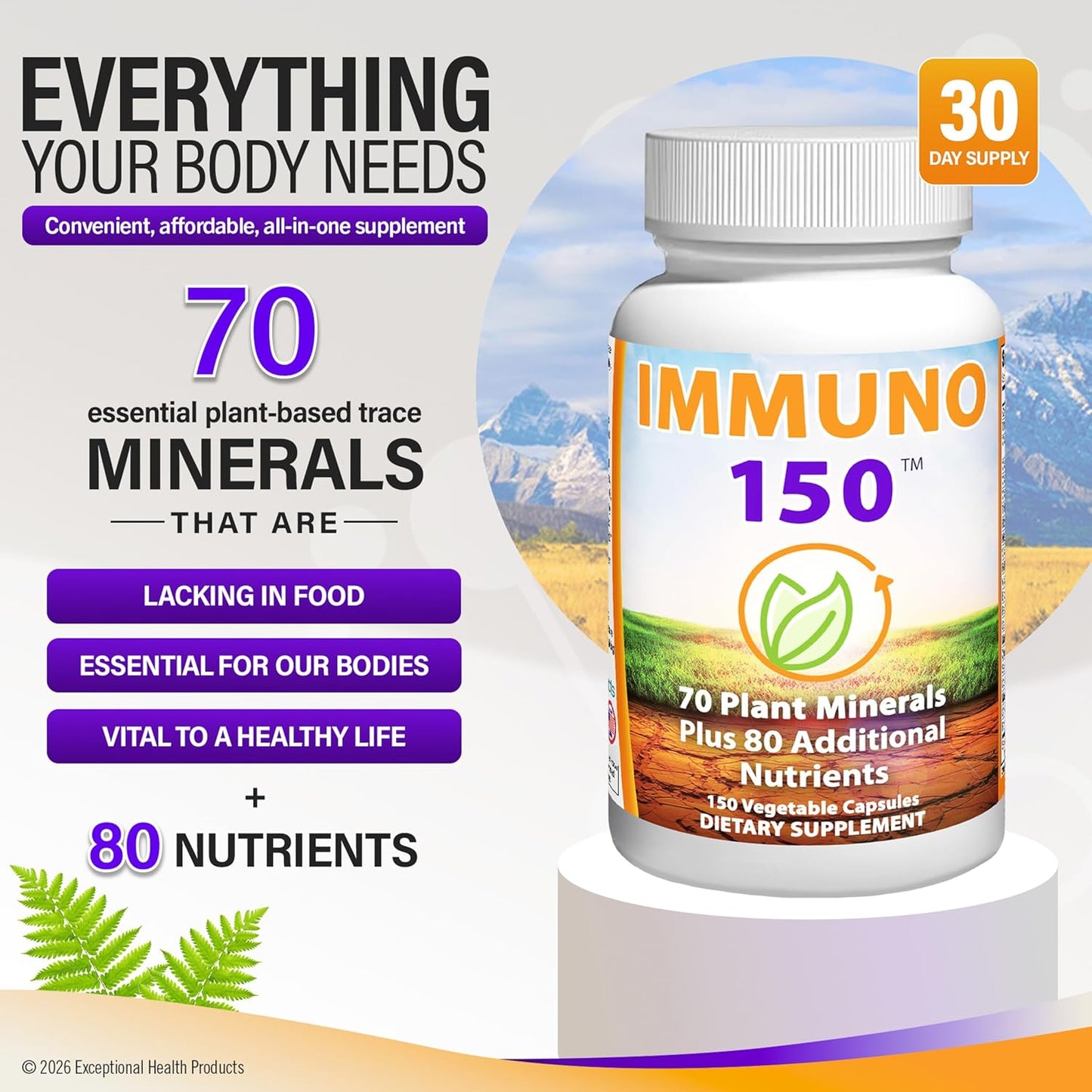 IMMUNO 150 Everything Your Body Needs To Be Healthy & Feel Younger